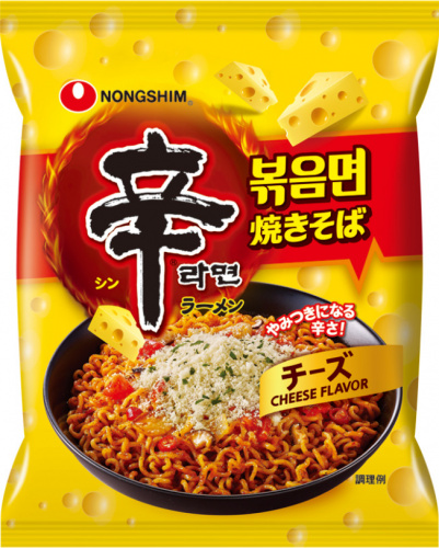 Лапша быстрого приготовления Shin Ramyun Stir Fry with Cheese 136 г КОРЕЯ
