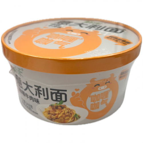 Лапша быстрого приготовления Wangbaiji со вкусом говядины с карри 242г