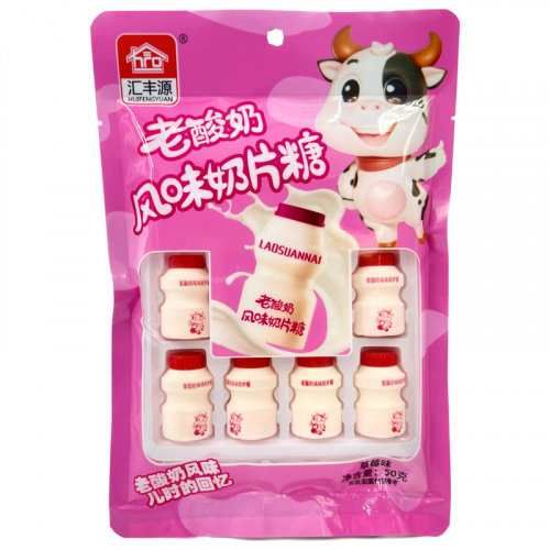 Конфеты HUIFENGYUAN со вкусом йогурта и клубники 50г