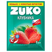 Напиток растворимый Zuko клубника 20г