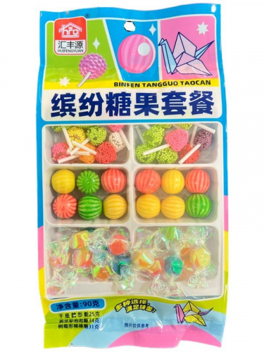 КОНФЕТЫ HUIFENGYUAN "МИКС ВКУСОВ" 90г фото 2