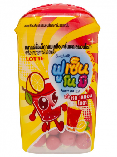 Резинка жевательная драже Fusen No Mi Lemon Soda "Лимонад", Thai Lotte, 15г ТАИЛАНД