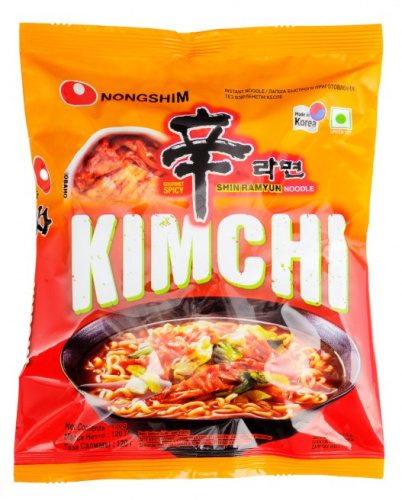 Лапша быстрого приготовления Shin Ramyun Kimchi 120 г КОРЕЯ