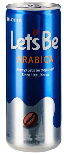 Напиток кофейный безалк. негаз. Let's be Arabica 235мл КОРЕЯ