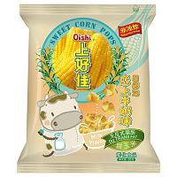Воздушная кукуруза Oishi Sweet Corn Pops с молочным вкусом 35г
