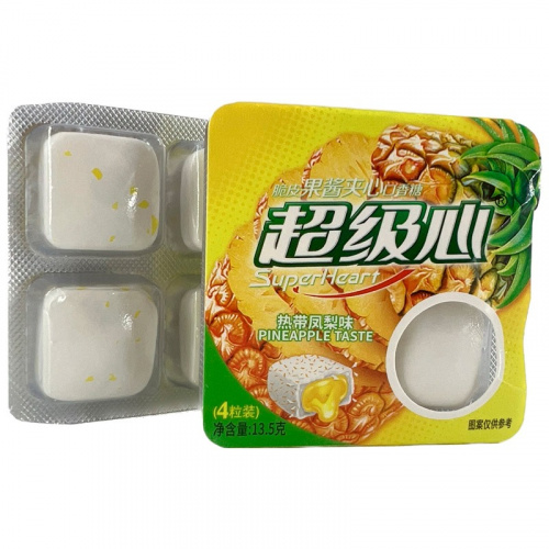 Жевательная резинка Super Heart Ананас 13,5г