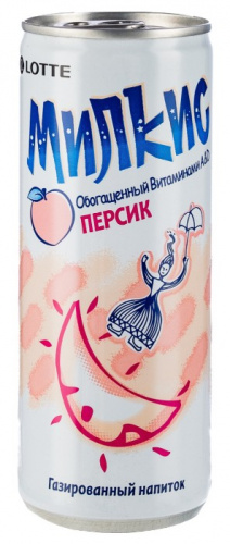 Напиток безалк. газ. Milkis Peach 250мл КОРЕЯ