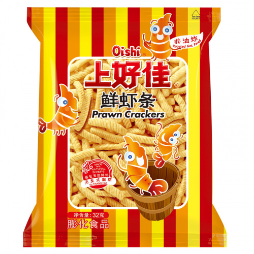 Чипсы Oishi Tiao креветочные 32г