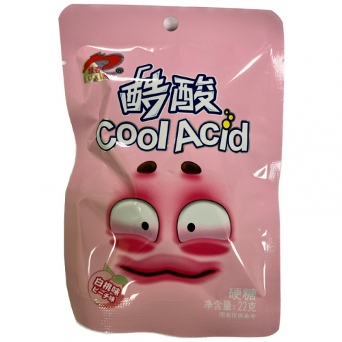 Леденцы Luxing Cool Acid Кислые Персик 22г