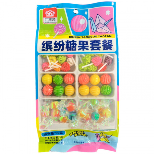 КОНФЕТЫ HUIFENGYUAN "МИКС ВКУСОВ" 90г