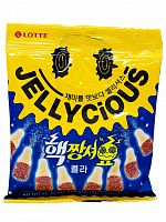 Мармелад жевательный "JELLYCIOUS MAX SOUR COLA" вкус колы 50г КОРЕЯ