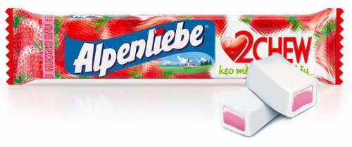 Конфеты Alpenliebe со вкусом клубники 24,5г ВЬЕТНАМ