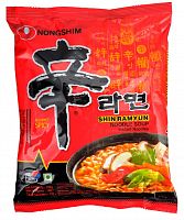 Лапша быстрого приготовления Shin Ramyun Beef spicy (pouch) 120 г КОРЕЯ