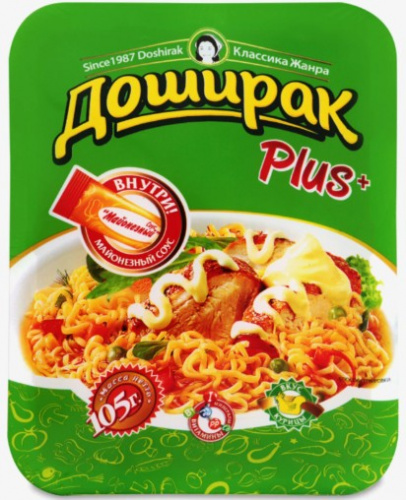 Лапша Доширак Плюс со вкусом курицы, 105г