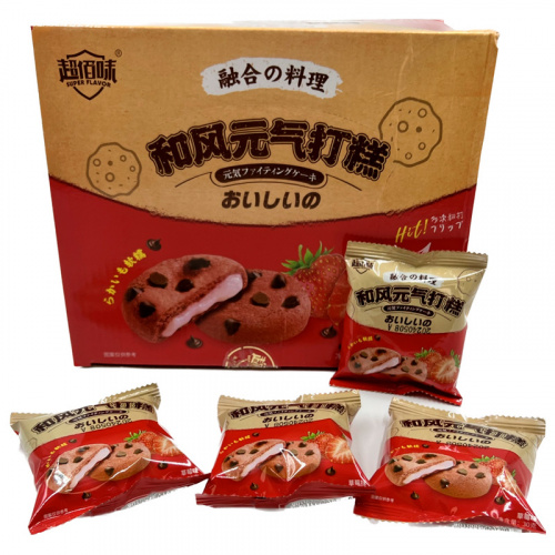 Печенье Super Flavor с начинкой Клубника 30г