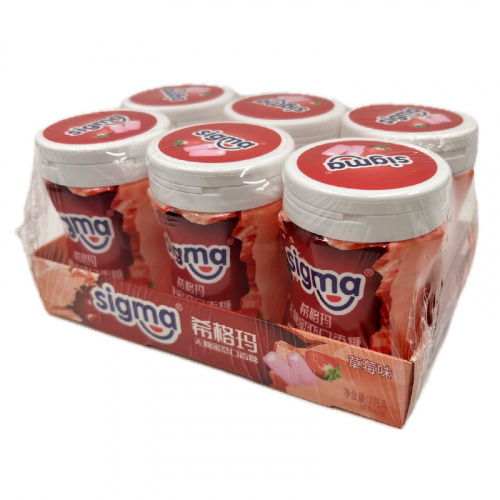 Жевательная резинка без сахара SIGMA со вкусом клубники 46г фото 2