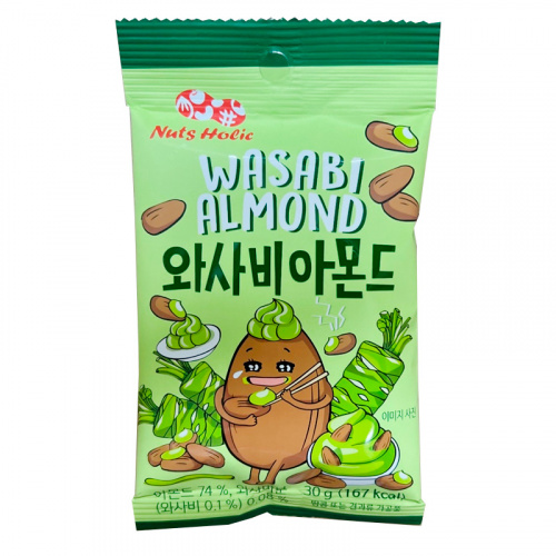 Миндаль Sunnuts Wasabi Almond в глазури со вкусом васаби 30г