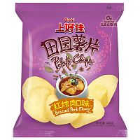 Чипсы Oishi Potato Chips Braised Pork со вкусом тушеной свинины 40г