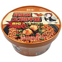 Лапша быстрого приготовления Wangbaiji со вкусом солёного яичного желтка и индейки 117г