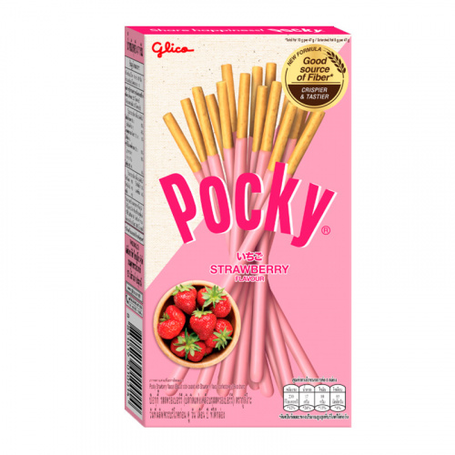 Печенье Pocky Бисквитные палочки клубничные 11г