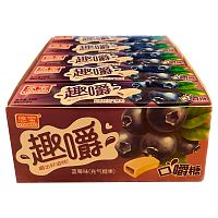 Конфеты жевательные Youbao с начинкой Черника 35г