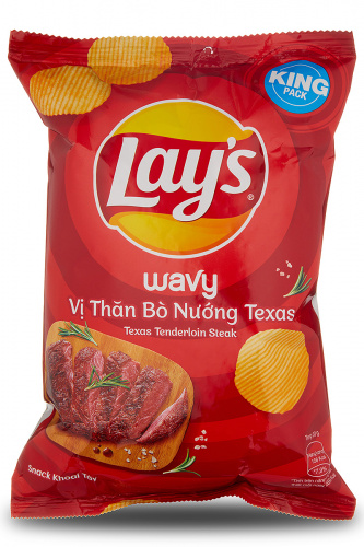 Картофельные чипсы Lay`s со вкусом стейка по техасски 53 г ВЬЕТНАМ