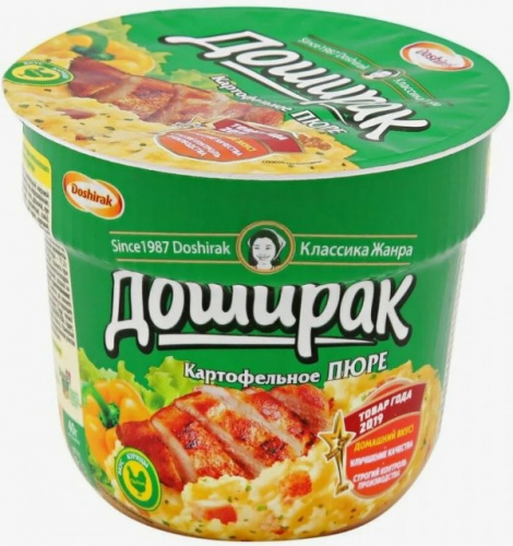 Картофельное пюре Доширак со вкусом курицы, 40г