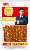 Закуска (снеки) сой-стрипсы со вкусом пряностей и кунжута Нuang Peng Fei 76г