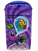 Резинка жевательная драже Fusen No Mi Blueberry "Голубика", Thai Lotte, 15г ТАИЛАНД