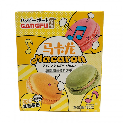 Печенье Gang-Fu Macaron со сливочным вкусом 132г 												