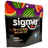 Жевательная резинка без сахара SIGMA освежающая со вкусом арбуза 16г