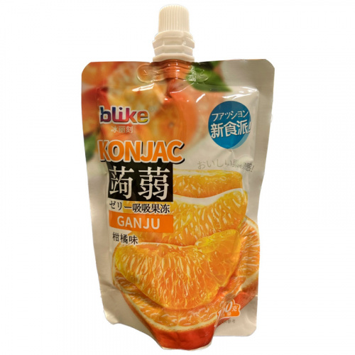 Желе питьевое с конжаком Blike Апельсин 160г