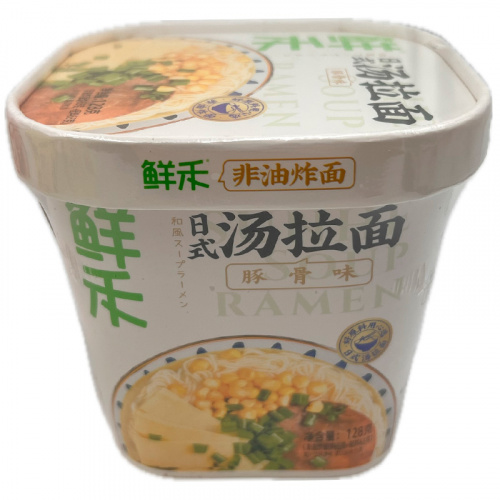Лапша быстрого приготовления Wangbaiji в густом бульоне со вкусом свиных костей 128г