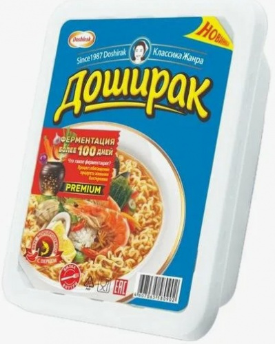 Лапша Доширак со вкусом морепродуктов, 90г