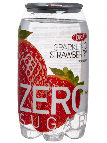 Напиток газированный Sparkling Zero Sugar Strawberry со вкусом клубники, OKF, пэт., 350 мл КОРЕЯ