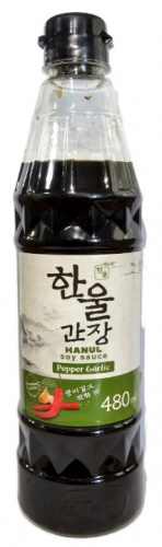 Соус соевый Hanul с перцем чили и чесноком (Pepper Garlic) 480 мл КОРЕЯ
