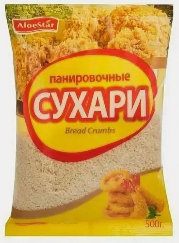 Сухари панировочные AloeStar 0,5 кг, Корея