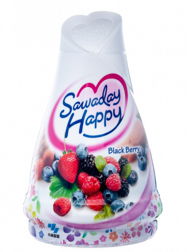 Освежитель воздуха Kobayashi для комнаты Sawaday Happy Black Berry аромат ежевики 120г ЯПОНИЯ