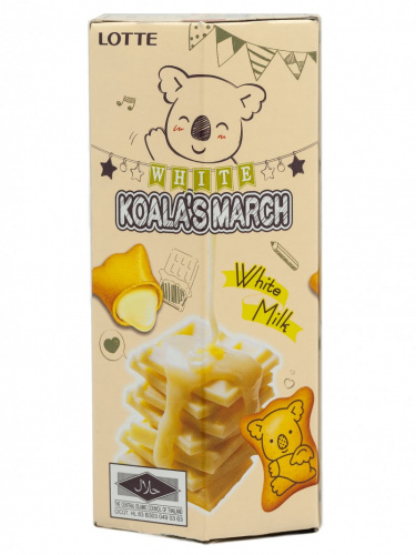 Печенье "Коала Марш" с молочным кремом «Хоккайдо», Thai Lotte 37г ТАИЛАНД
