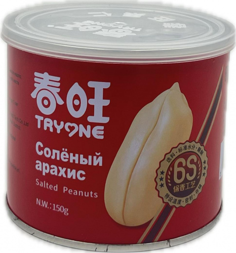 Арахис TRYONE соленый 150г