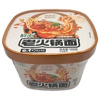 Лапша быстрого приготовления Wangbaiji со вкусом острого кунжутного соуса по-сычуаньски 100г