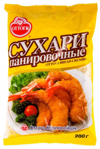 Сухари панировочные "Оттоги" 0,2 кг КОРЕЯ