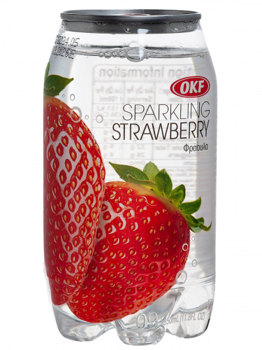 Напиток газированный Sparkling Strawberry со вкусом клубники, OKF, пэт., 350 мл КОРЕЯ