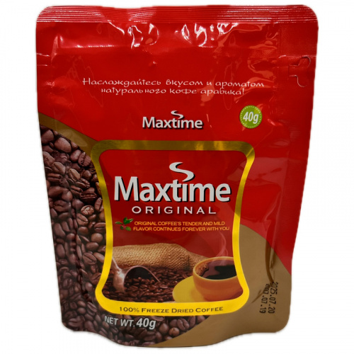 Кофе быстрорастворимый "Maxtime" 40г