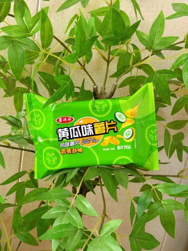 Чипсы ShuYangyang Guoba вкусом хрустящего картофеля и огурца 30г фото 4
