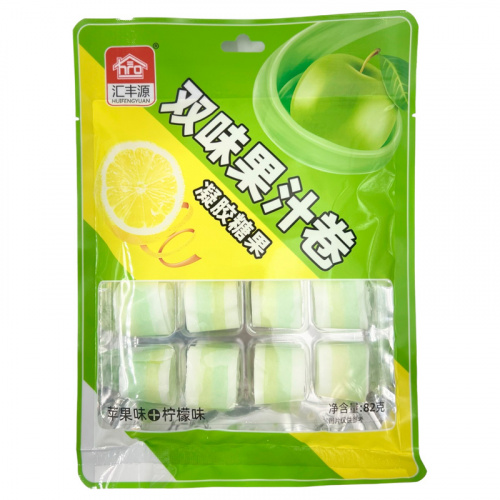Конфеты HUIFENGYUAN со вкусом яблока и лимона 82г