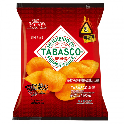 Чипсы Oishi Tabasco Перец чили 25г
