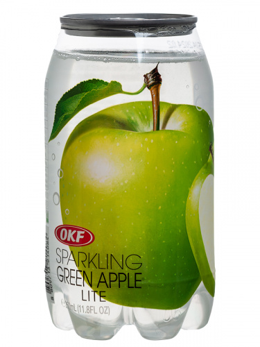 Напиток газированный Sparkling Green Apple со вкусом зеленого яблока, OKF, пэт., 350 мл КОРЕЯ