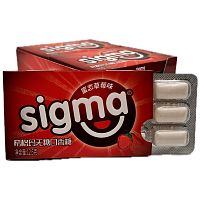 Жевательная резинка без сахара SIGMA со вкусом клубники 12,5г