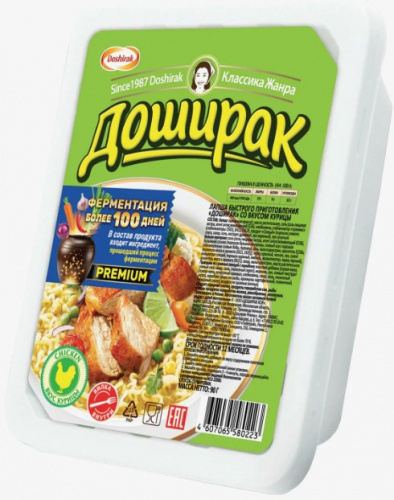 Лапша Доширак со вкусом курицы, 90г